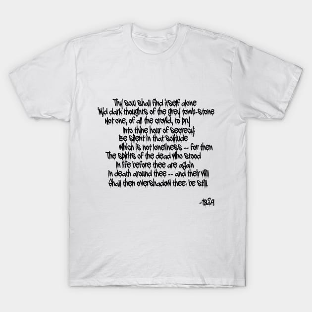 Poem T-Shirt by stefy